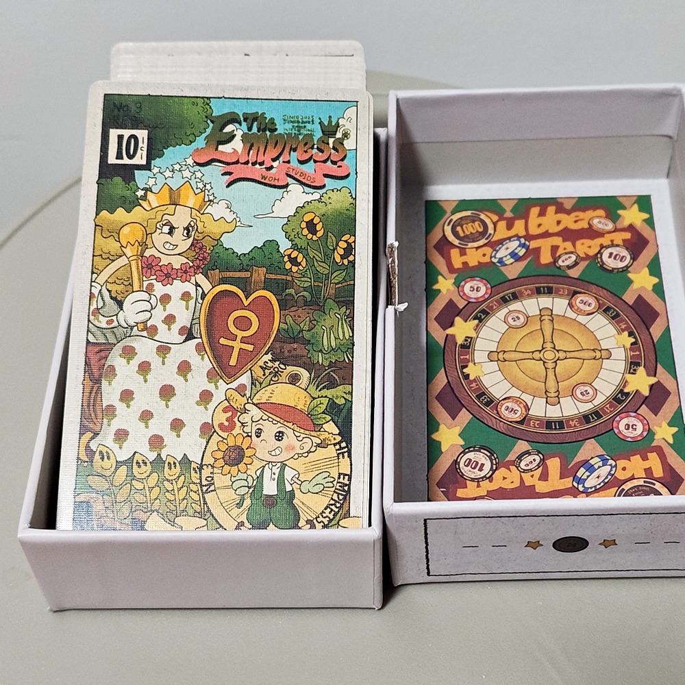Tarot Cards Deck With Guidebook - Baraja de Tarot Vintage Rubber Hose