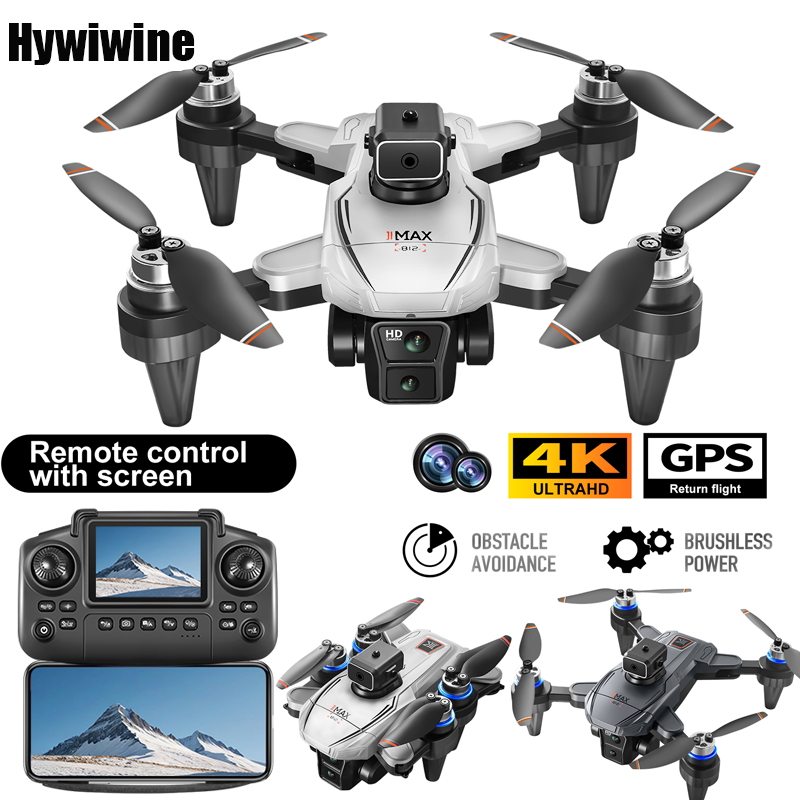 Fpv Brushless Rc Drone 4K - Dron GPS RC con pantalla 4K