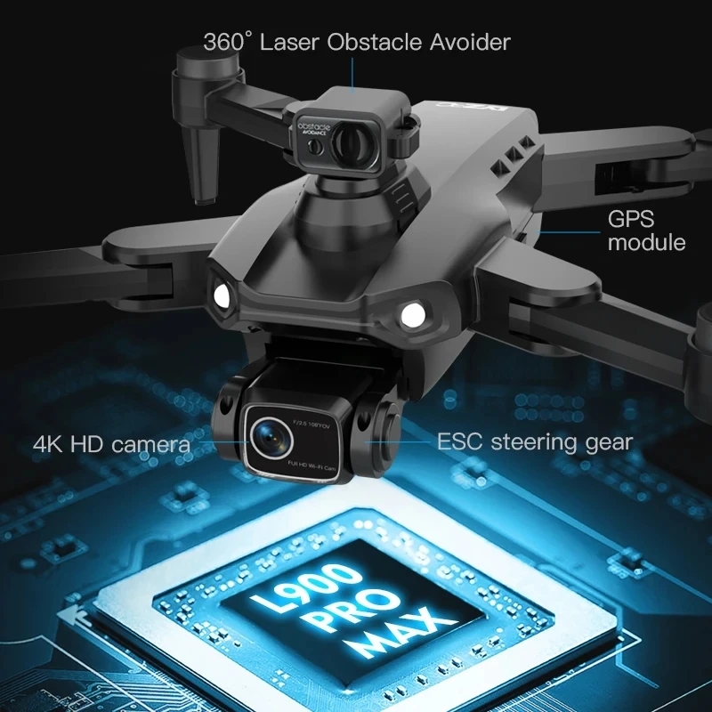 L900 Pro MAX GPS Drone 4K Prof - Fpv Brushless Rc Drone 4K reseña y precio