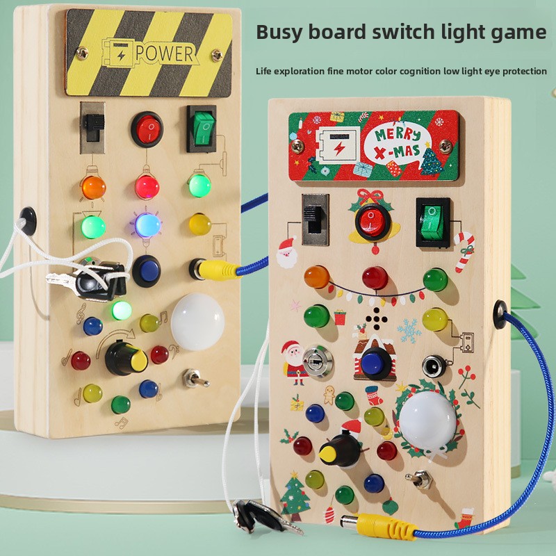 Juguete Educativo Montessori I - Montessori Wooden Busy Board Toddler reseña y precio