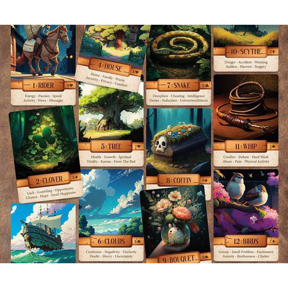 10,4*7,3 cm Le Claire Lenorman - Tarot Cards Deck With Guidebook reseña y precio