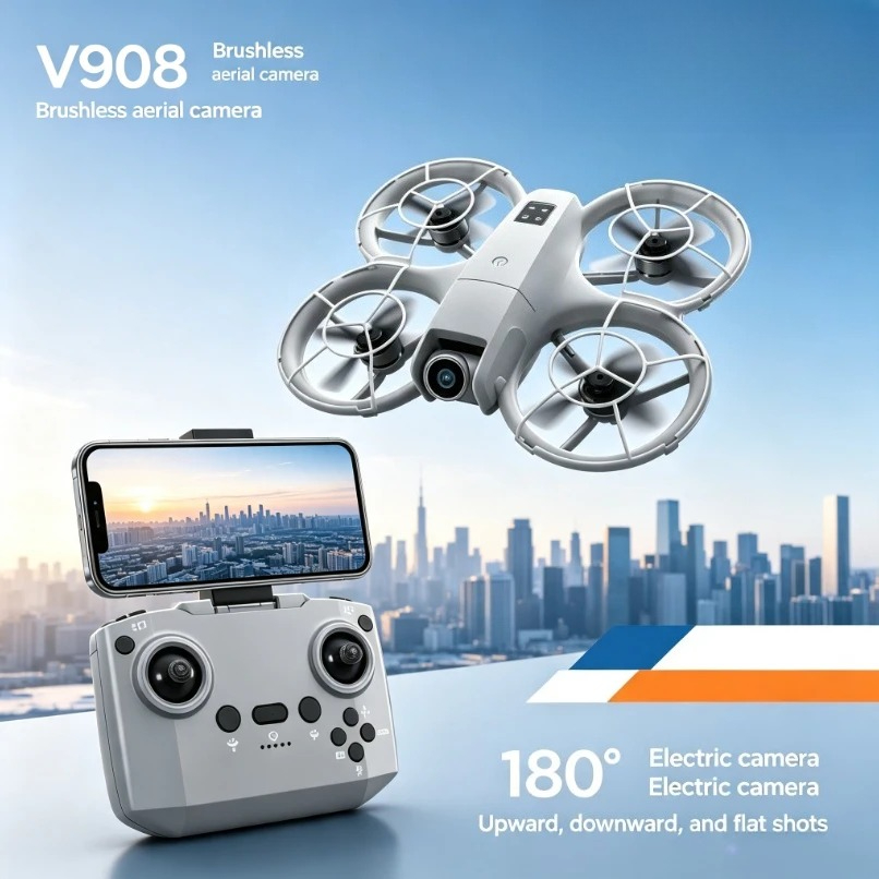 Dron GPS Plegable V908 Origina - Fpv Brushless Rc Drone 4K reseña y precio