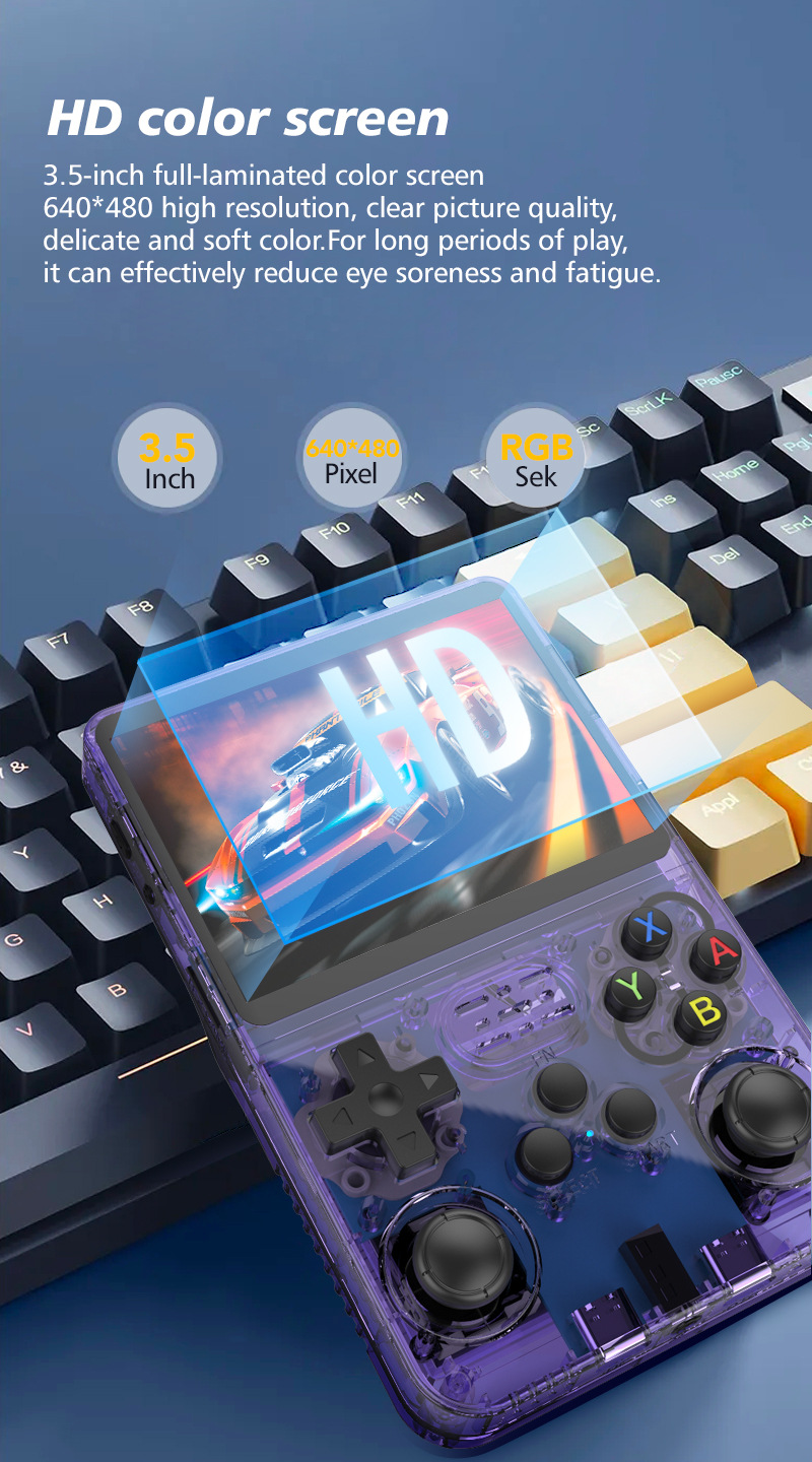 R36S reproductor de juegos por - Retro Handheld Game Console R36S reseña y precio